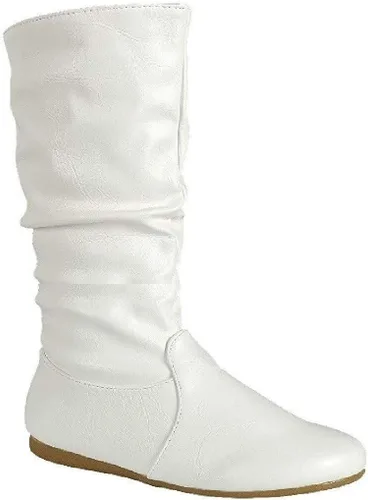 Vista 6 de Womens Wonda Botas suaves grandes planas tacones bajos de caña alta