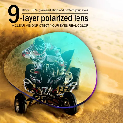 Vista 8 de Gafas de sol polarizadas fotocrómicas para hombre, gafas de seguridad fotocrómicas para mujeres, gafas de visión nocturna, UV400, deportes al aire