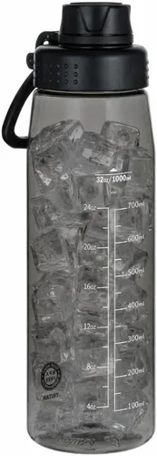 Vista 14 de Botella de agua de 32 oz, botella de agua transparente con tapa con pico y asa de transporte, reutilizable, Tritan, libre de BPA, botella de agua