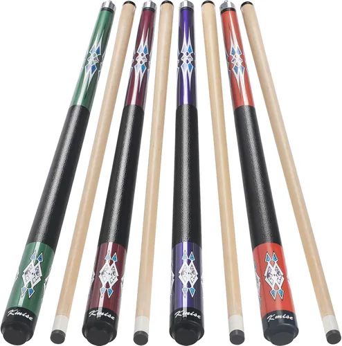 Vista 16 de Kmise Pool Cue Stick Set,4 Colors Canadian Maple Cue,Pool Sticks for Adults,Tacos de Billar 18 19 20 21oz for Beginner