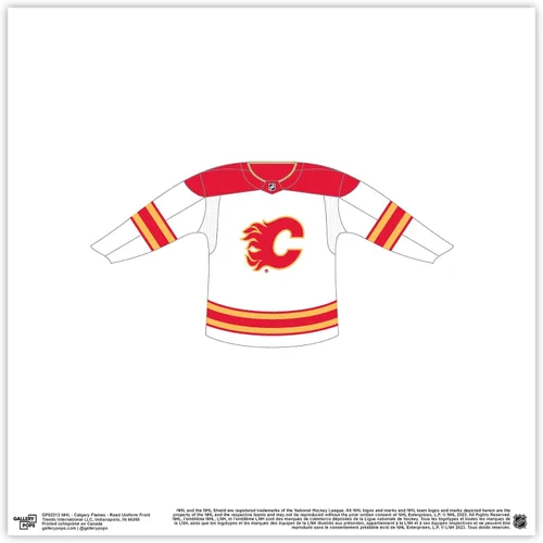 Vista 9 de Trends International Gallery Pops NHL Calgary Flames - Póster de pared frontal de uniforme de carretera, 12.00 x 12.00 pulgadas, versión de marco