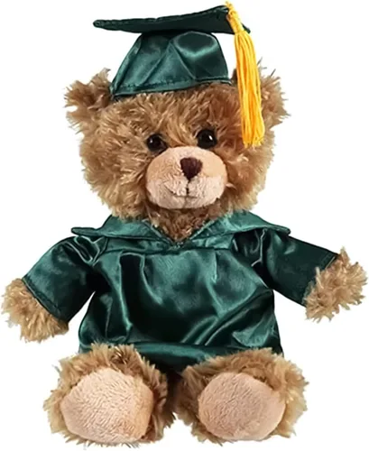 Vista 6 de Oso de peluche personalizado de graduación 2026, peluche personalizado con gorra y vestido, lindo animal de peluche de 6 pulgadas para graduados
