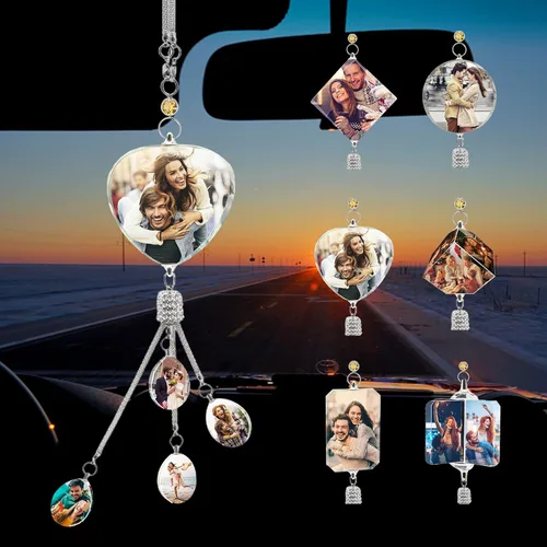 Vista 9 de Accesorios personalizados para colgar en el automóvil, accesorios personalizados para colgar en el espejo retrovisor, adorno personalizado