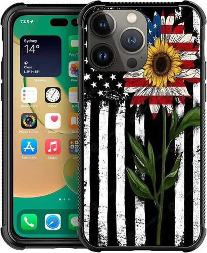 Vista 23 de Funda compatible con iPhone X/XS, diseño de bandera estadounidense de béisbol, TPU suave, a prueba de golpes, de vidrio templado, para iPhone X/XS