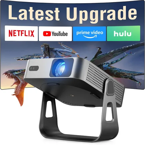 Vista 9 de VOPLLS Proyector 4600 ANSI 4K ahora con Netflix, enfoque automático, WiFi Auto Keystone, enfoque automático TOF 0.2s, soporte 4K, WiFi 6 Bluetooth