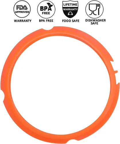 Vista 2 de STYDDI Paquete de 4 anillos de sellado para Instant Pot Mini de 3 cuartos de galón, junta de repuesto de silicona de grado alimenticio