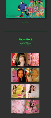 Vista 3 de Red Velvet The Reve Festival Finale' - Álbum de recortes para álbum de recortes, versión CD+folleto de 52p, tarjeta fotográfica de 1p, juego