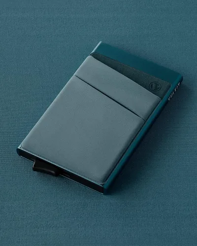 Vista 11 de VULKIT Card Holder with Money Pocket Pop Up Wallet RFID Blocking Slim Metal Bank Card Case Holds 5 Cards and Notes