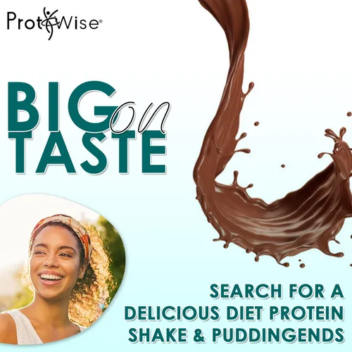 Vista 5 de ProtiWise Batido y pudín alto en proteínas 0.55 onzas de proteína, baja en grasa, baja en calorías, baja en azúcar Dieta KETO sin gluten