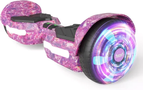 Vista 9 de Scooter, luces LED Bluetooth y Corlorful, potencia de rango de 7.5 mph y millas por motor dual de 250 W, regalos para niños y adultos, niñas y niños