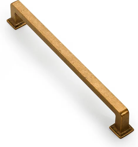 Vista 31 de Asidrama Paquete de 6 manijas de gabinete de cocina de bronce champán de 3 pulgadas (2.992 in), tiradores de gabinete de latón cepillado, manijas