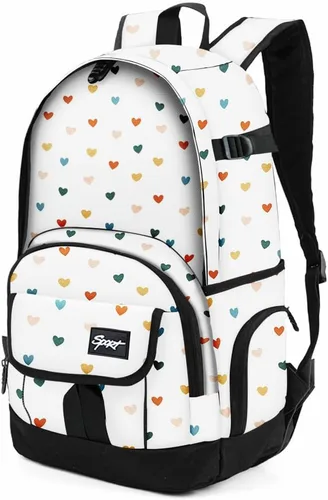 Vista 61 de Mochila escolar estilo Rickyh, mochila de viaje para hombres y mujeres, mochila ligera con compartimento para portátil, Tamaño único