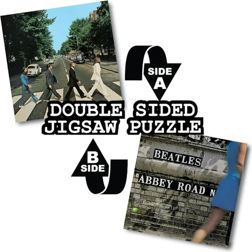 Vista 3 de Factory Entertainment The Beatles Abbey Road - Rompecabezas de doble cara (1000 piezas)