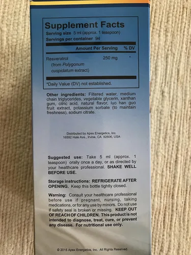 Vista 3 de Apex Energetics K-110 Resvero Active (16 onzas líquidas)