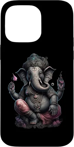 Vista 21 de iPhone 16 Dios hindú Ganesha Lotus Pose Yoga y Meditación Caso