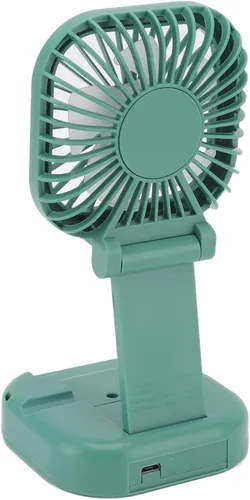 Vista 5 de Ventilador de escritorio pequeño 3 velocidades plegable Velocidad del viento Rotación de 270 grados Ventilador plegable portátil de viento fuerte