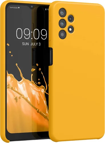 Vista 145 de kwmobile Funda Compatible con Samsung Galaxy A14 5G - Funda de teléfono de TPU y silicona con acabado suave - Verde Lima