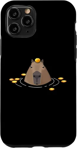 Vista 29 de Funda Capybara para iPhone 17 para hombre y mujer, diseño de naranjas frías