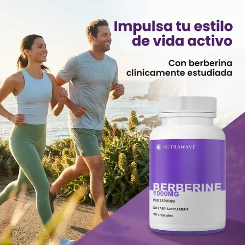 Vista 6 de Nutra Wave Suplemento Pure Berberine HCL 1000mg – Cápsulas de berberina de alta potencia – Apoya la salud digestiva e intestinal – Sin OMG, sin