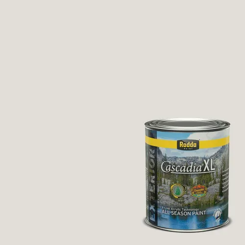 Vista 167 de Rodda Paint CASCADIA XL - Pintura satinada e imprimación para exteriores en uno, cuarto de galón, pastel en polvo