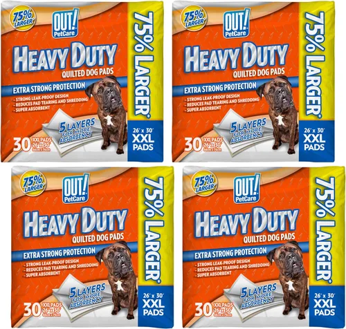 Vista 11 de OUT! Petcare Almohadillas para cachorros XXL, resistentes, a prueba de fugas para orina de perros, entrenamiento para ir al baño y deshabituación