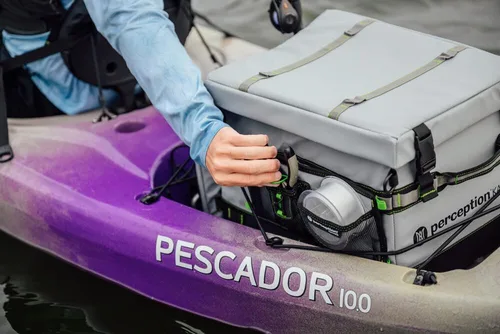Vista 2 de Perception Kayak Splash - Organizador de tres bolsillos para kayaks, gris, talla única