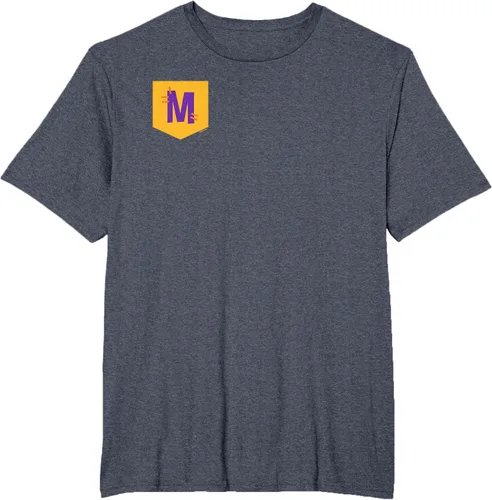 Vista 5 de Blippi Meekah - Camiseta oficial con logotipo de bolsillo Azul Jaspeado