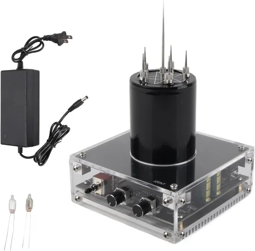 Vista 9 de Kit de bricolaje de bobina de música, bobina de música, base acrílica, carcasa de arco de plasma, experimento de altavoz de plasma