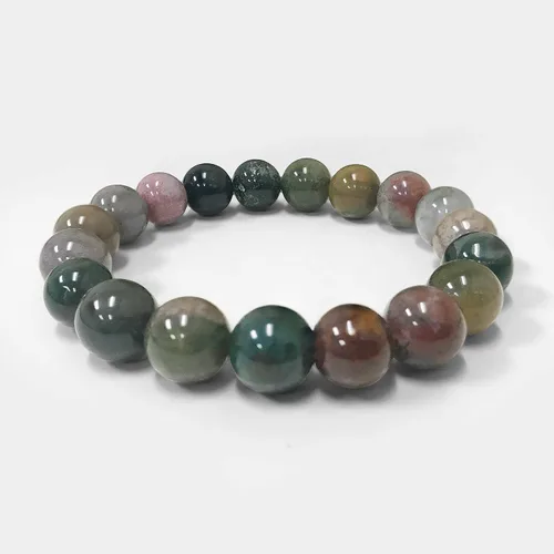 Vista 416 de Gem Avenue Handmade Round Bead Stretch Bracelet Unisex Natural Stone Beaded Jewelry for Men & Women, Elastic Wristband for Daily Wear