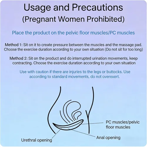 Vista 4 de Dispositivos de ejercicio de suelo pélvico para mujeres y hombres, entrenador portátil de suelo pélvico, ejercitador Kegel de diseño completo