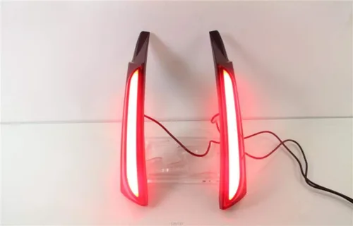 Vista 2 de Luz trasera del pilar del tronco del LED Freno de la columna de la lámpara LED Freno/Luz de conducción Reemplazo para Toyota Fortuner 2015-2017