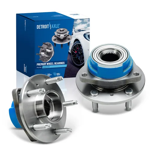 Vista 96 de Detroit Axle - Par de cojinetes de rueda delantera/trasera para Ford Edge 11-14, 09-19 Flex, 13-19 Police Interceptor Sedan, 14-18 Police Sedan