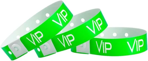 Vista 6 de VIP - Pulseras de plástico Wristco, Plástico, Sin gemas.