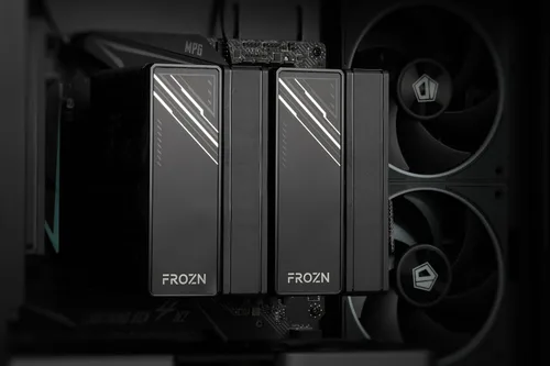 Vista 8 de ID-COOLING FROZN A620 Negro - Enfriador de aire para CPU de doble torre negro de 6.1" de altura, 6×Φ6mm tubos de calor, ventiladores FDB duales