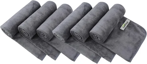 Vista 11 de KinHwa Toallas de entrenamiento absorbentes para gimnasio, toallas de gimnasio suaves para sudor, toalla deportiva de microfibra, tamaño perfecto