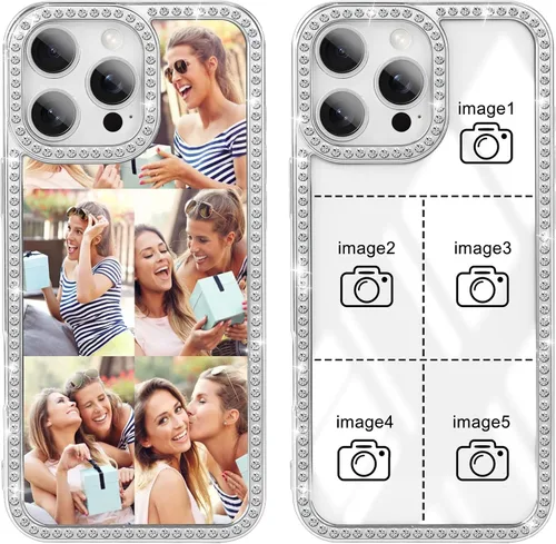 Vista 12 de Funda de teléfono con imágenes personalizadas para iPhone 17/16/15/14/13/12/11 Pro Max Plus Air, funda protectora suave de TPU transparente, diseño