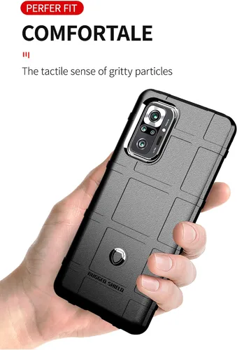 Vista 4 de CCSmall Funda para hombre para Xiaomi Redmi Note 10 Pro, resistente a prueba de golpes, grado militar, a prueba de caídas, funda para teléfono