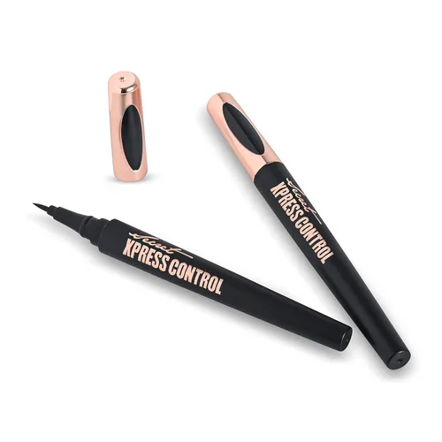 Vista 2 de Secret Xpress Control Lápiz delineador de ojos negro líquido impermeable mate de larga duración maquillaje profesional