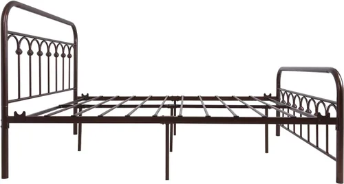 Vista 9 de Marco de cama, somier metálico y resistente, estilo clásico con cabecero 8013G4 80104 6608 6609