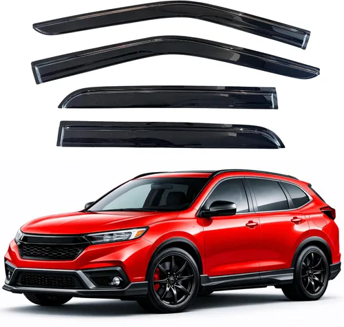 Vista 82 de KPY Moldura deflectora de viento con protección contra la lluvia compatible con Mazda CX-3 2016-2021 (CX3), 4 unidades, para ventana lateral