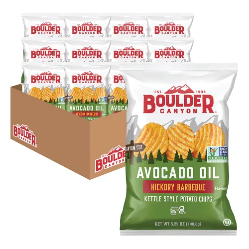 Vista 37 de Boulder Canyon Papas fritas - Hickory BBQ (1.5 oz/Caja de 55)