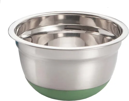 Vista 7 de ExcelSteel Cuenco de mezcla de acero inoxidable de 3 cuartos de galón con base antideslizante