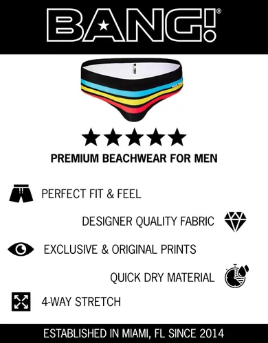 Vista 84 de Bang Men's Swimwear - Swim Brief - Premium Swimsuit w/Removable Pouch