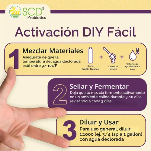 Vista 5 de SCD Probiotics ProBio Balance Plus - Haz 20 veces más acondicionador de suelo - Super concentrado de microorganismos beneficiosos eficaces +