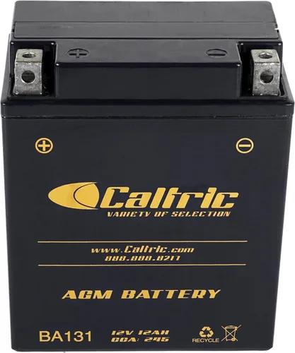 Vista 4 de Caltric Agm - Batería compatible con Yamaha Big Bear 350 Yfm350Fw 4Wd 1999