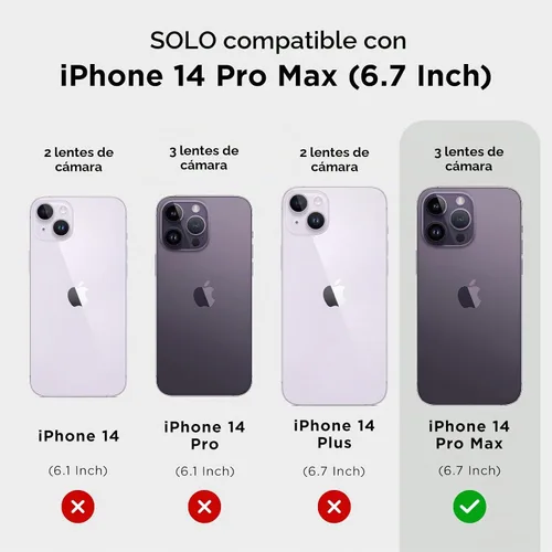 Vista 2 de Case-Mate Funda para iPhone 14 Pro Max, gemas florales, con protección contra caídas de 10 pies y carga inalámbrica, funda de diamantes de imitación