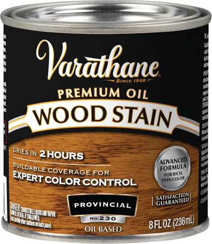 Vista 25 de 1 cuarto de galón Rust-Oleum Brands 211728H Gunstock Varathane - Tinte para madera interior a base de aceite (paquete de 2)