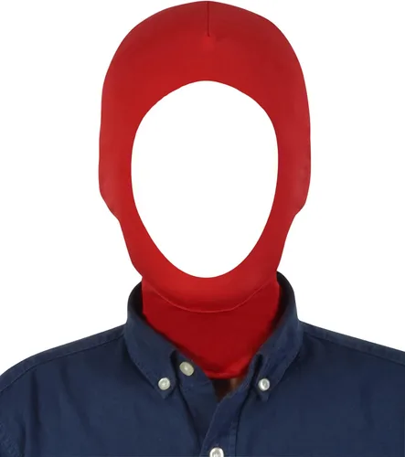 Vista 9 de Máscara unisex con capucha Zentai abierta para fiestas de disfraces