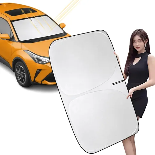 Vista 12 de Parasol para parabrisas de automóvil para bloquear los rayos UV, protector de visera solar, parasol para ventana delantera compatible con Bronco 2/4