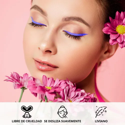 Vista 4 de Profusion Cosmetics Bright Lights UV Neon & Pastel Delineador de ojos - A prueba de manchas, delineador de ojos de larga duración con punta Bolt